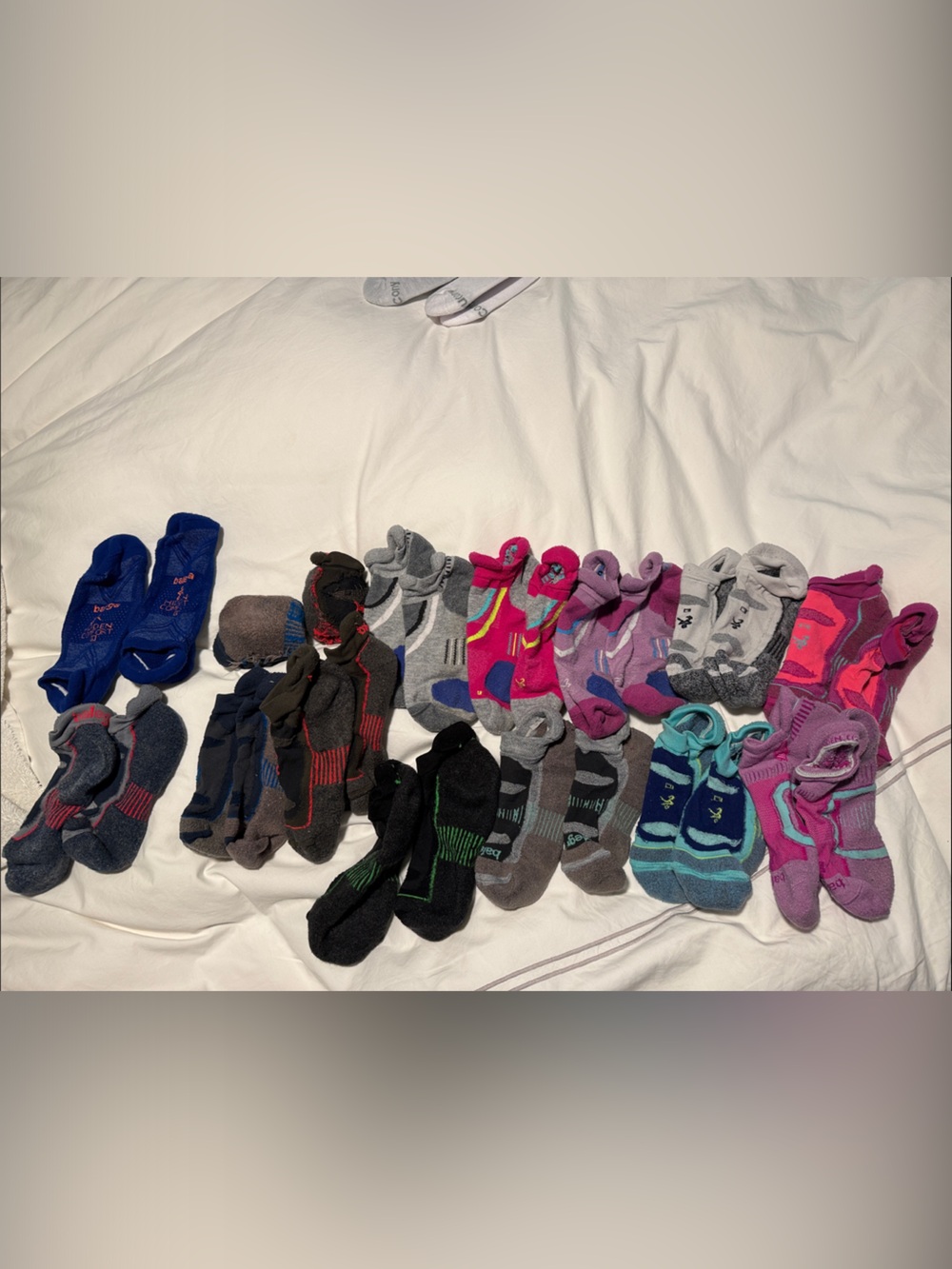 Assorted Women’s Balega Ankle Athletic Socks - Multi-Color 15 total